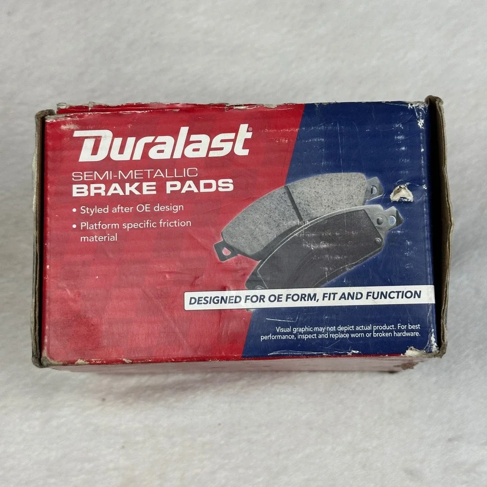 Duralast MKD1204 Semi‎ Metallic Brake Pads Set 4 Pieces New